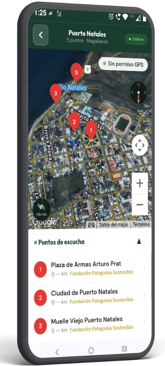 Mapa sonoro de Puerto Natales en Ruta Sonora